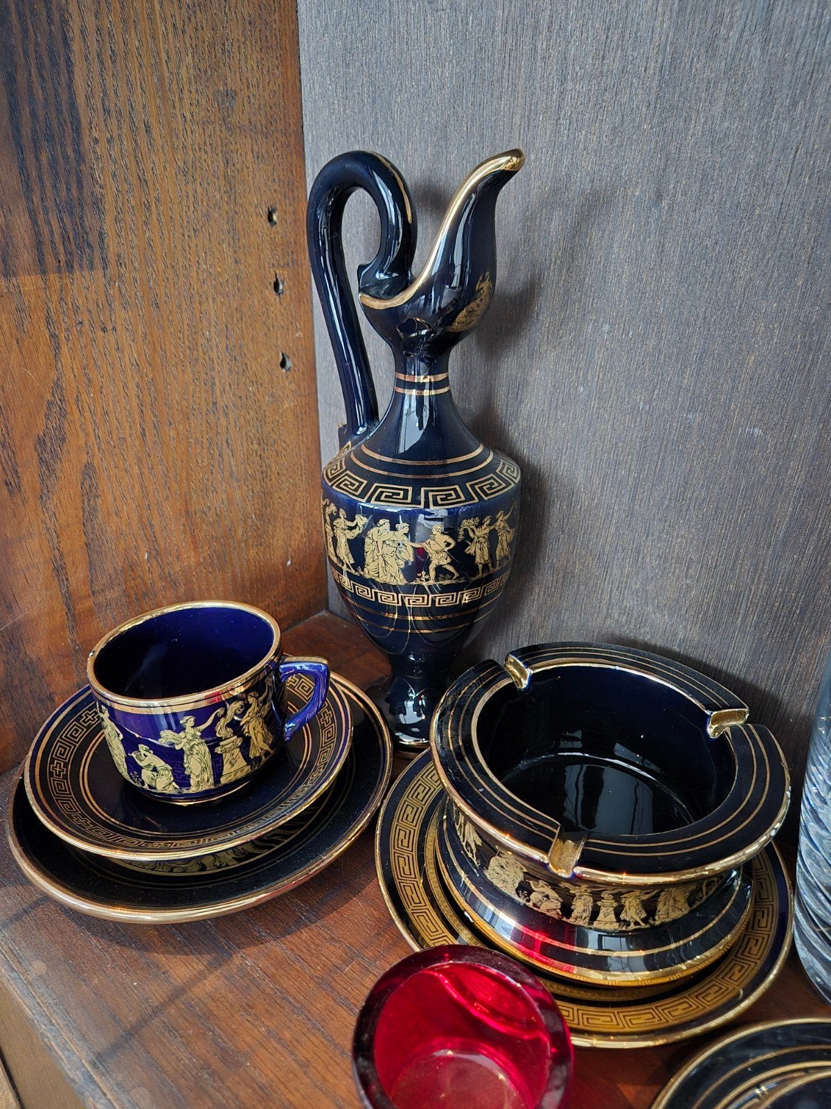 24k gold / gouden grieks servies / antiek, Ophalen