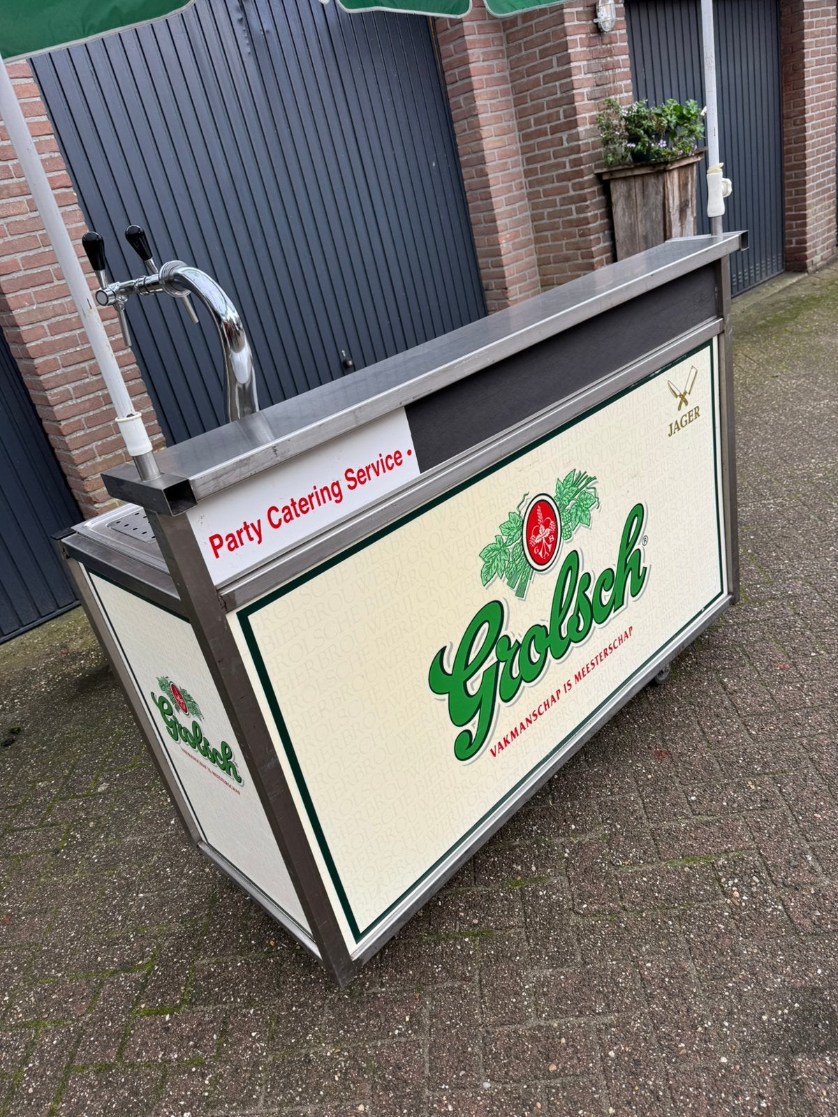Mobiele Grolsch biertap met 2 kranen, Ophalen, Zo goed als nieuw, Overige merken