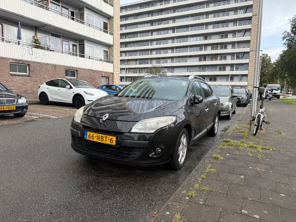 Renault Mégane 1.4 16V TCE 96KW Estate 2010 Zwart, Auto's, Voorwielaandrijving, Zwart, 4 cilinders, Zwart