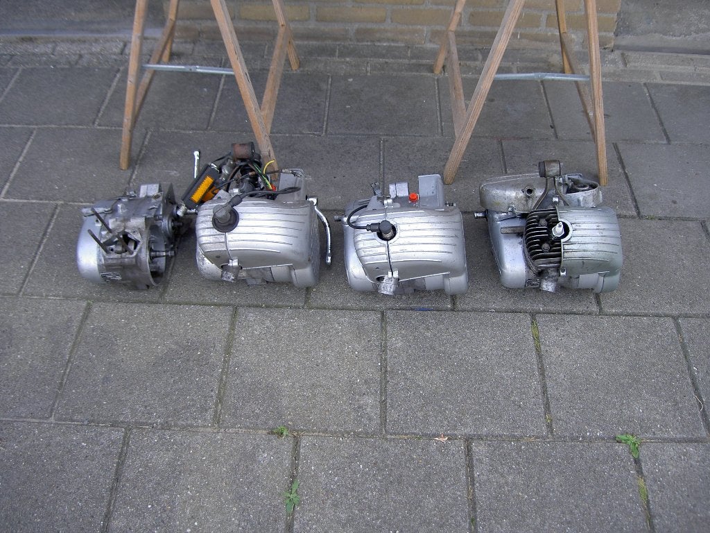 4 x blok 3 bak hand van compleet tm kaal, Fietsen en Brommers, Ophalen, Gebruikt, Blok