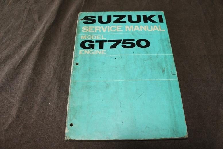 Suzuki GT750 1972 motorcycle service manual GT 750 handboek, Ophalen of Verzenden, Suzuki