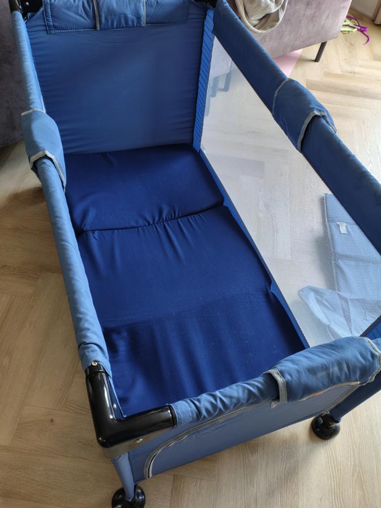 Koelstra campingbedje - Ideaal voor onderweg, Ophalen, Gebruikt, 70 tot 85 cm, 140 tot 160 cm
