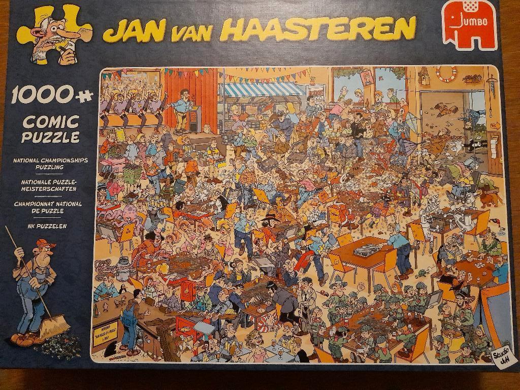 JAN VAN HAASTEREN NK PUZZELEN 1000 stukjes, Ophalen, 500 t/m 1500 stukjes, Zo goed als nieuw, Legpuzzel