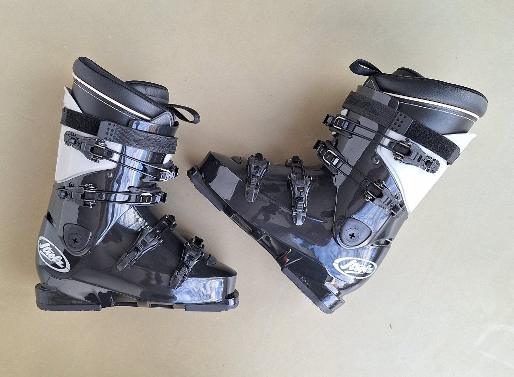 Hannes Strolz ski-schoenen boots zwart grijs maat 26,5 ca 41, 100 tot 140 cm, Schoenen, Zo goed als nieuw, Salomon