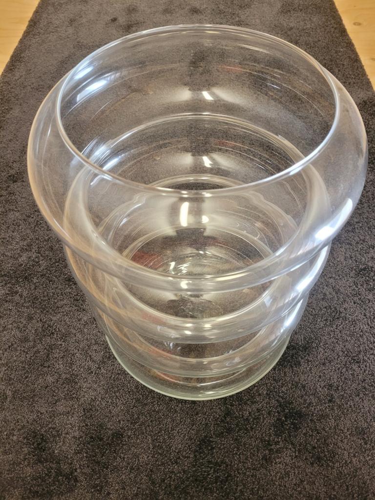 Grote glazen stolp/vaas, Huis en Inrichting, Woonaccessoires | Stolpen, Ophalen, Zo goed als nieuw