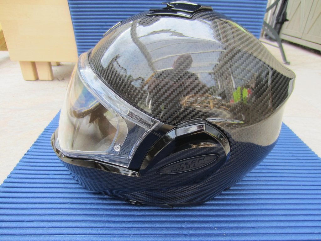 Motorhelm Scorpion Exo-Tech Evo carbon, Motoren, Kleding | Motorhelmen, Overige merken, XS, Systeemhelm, Dames