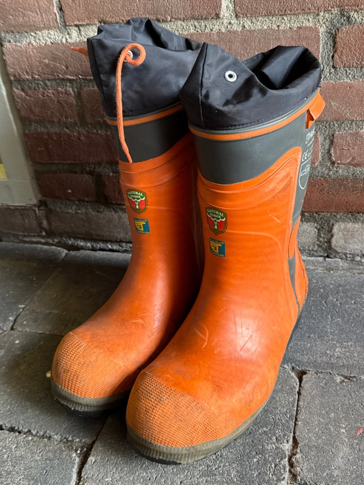 Husqvarna Zaaglaarzen Maat 43 - Oranje Veiligheidslaarzen, Ophalen, Gebruikt