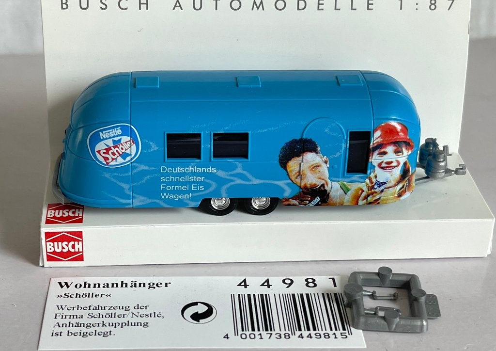 Busch 4498: Air Stream Imbiss Caravan Trailer Nestle, Ophalen of Verzenden, Zo goed als nieuw, Overige typen, Overige merken