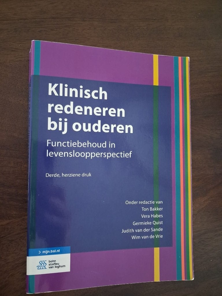 Klinisch redeneren bij ouderen, Ophalen of Verzenden, Beta, Zo goed als nieuw, HBO