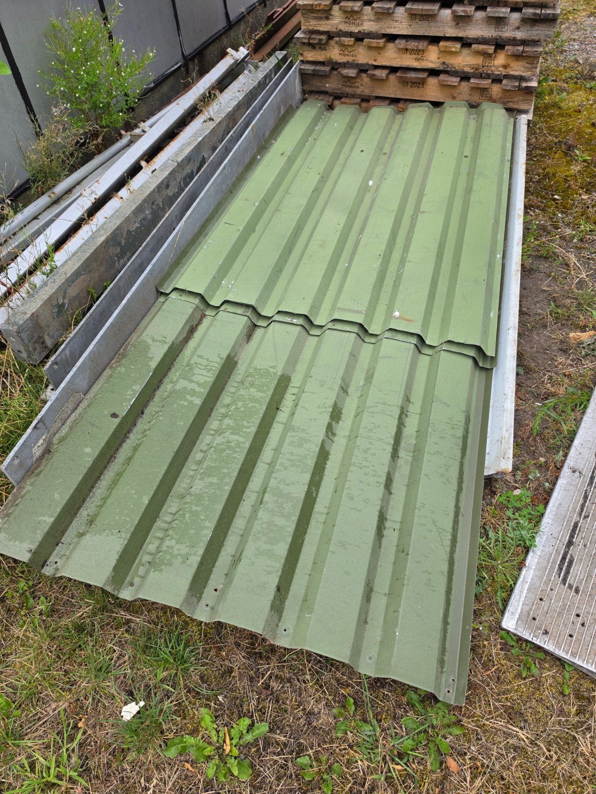 damwand profiel platen, Gebruikt, Overige kleuren, 5 tot 10 m², Metaal