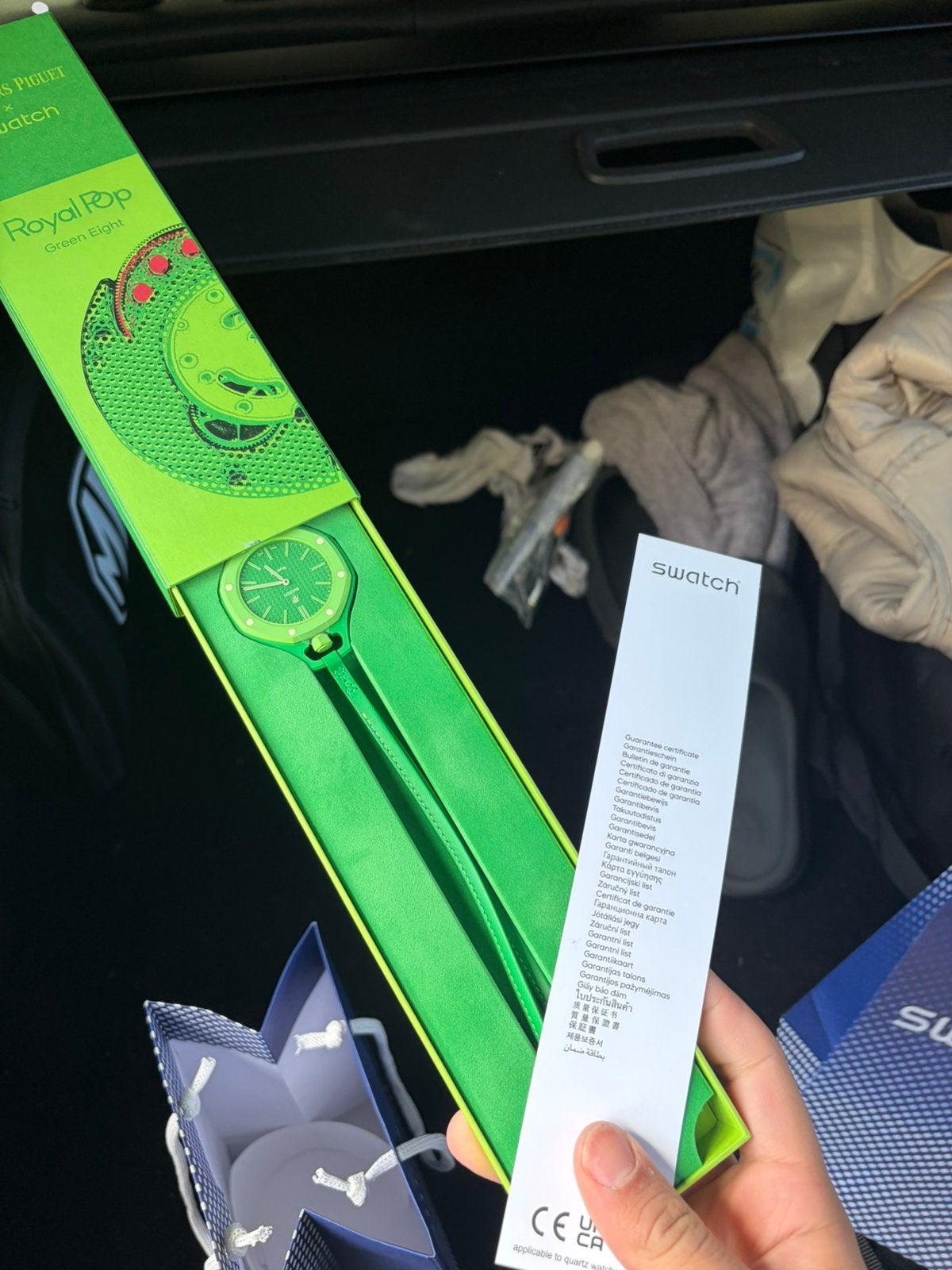 Swatch X AP green eight, Ophalen of Verzenden, Overige merken