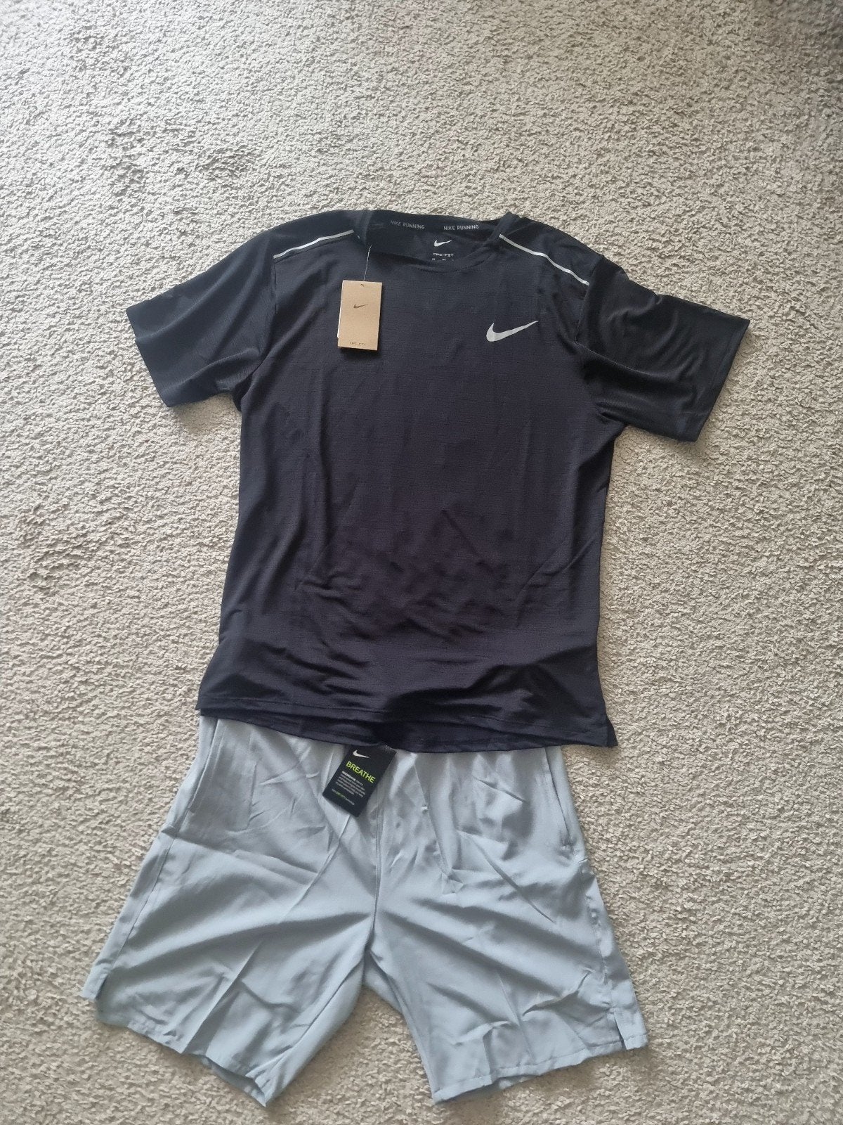 Nike Miler 1.0 Hardloop trainingspak, Kleding | Heren, Meerkleurig, Nike, Nieuw, Overige maten