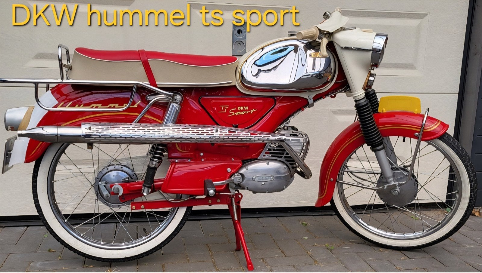 DKW HUMMEL TS SPORT OLDTIMER BROMMER IN TOPCONDITIE, Fietsen en Brommers, Brommers | Oldtimers, 49 cc, 3 versnellingen, Ophalen