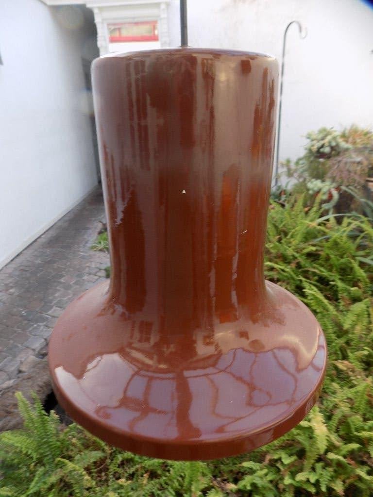 Lamp Industrieel metaal emaille groot formaat bruin, Ophalen of Verzenden, Gebruikt, Metaal