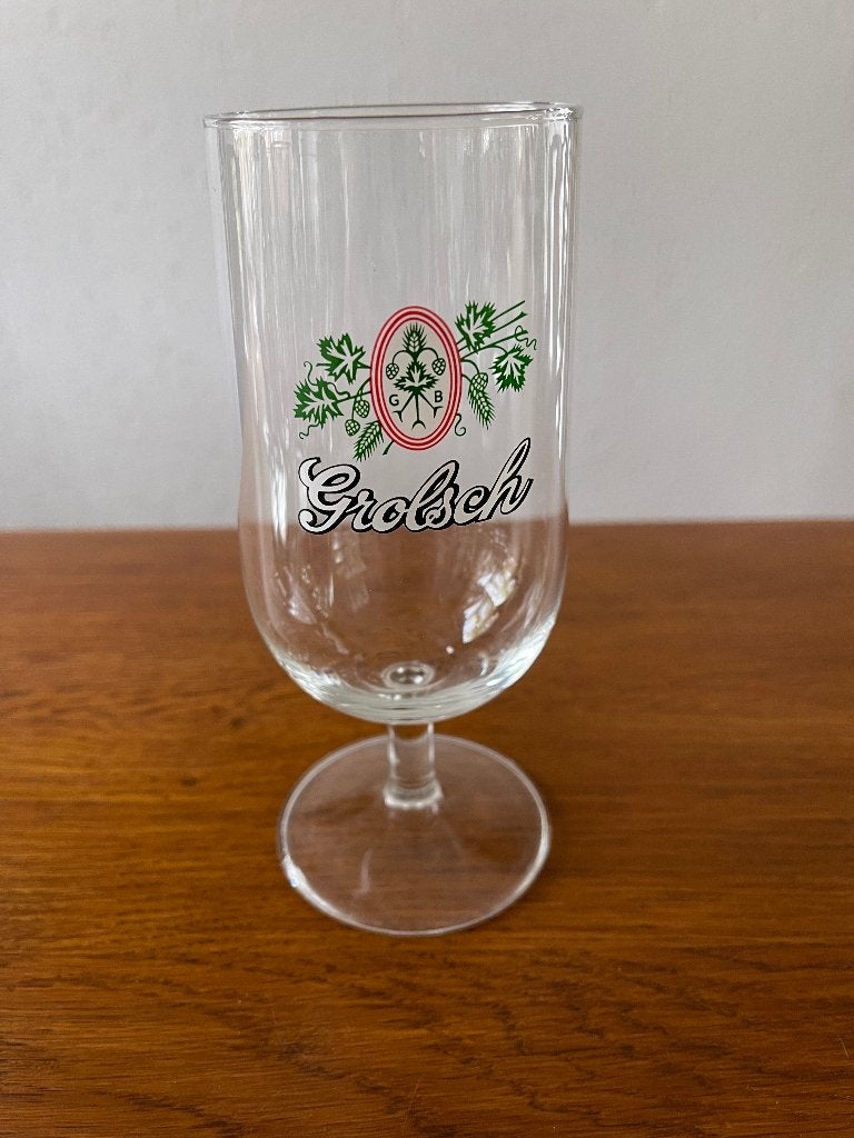 Bierglas op Voet  "Grolsch" Nieuw, Verzamelen, Ophalen of Verzenden, Nieuw, Glas of Glazen, Overige merken