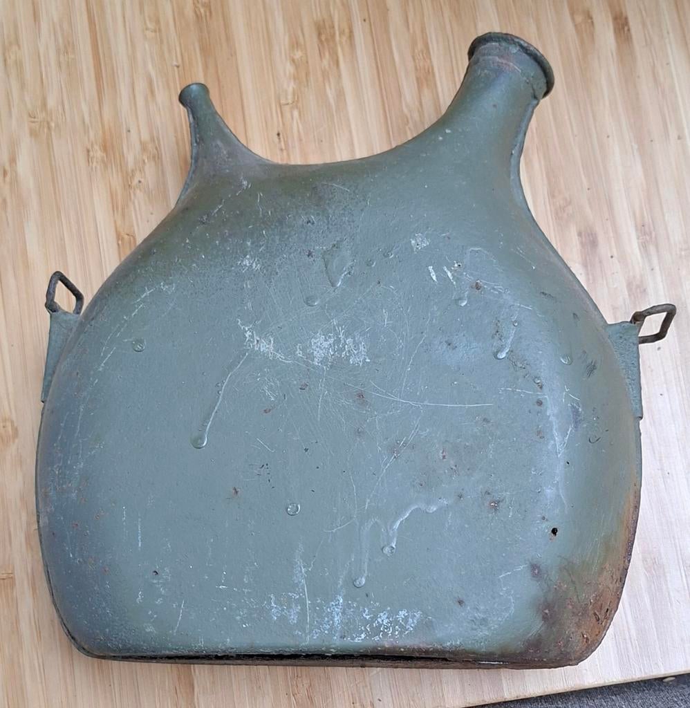 Gourde waterfles Frans WO1, Verzamelen, Militaria | Algemeen, Overige soorten, Overige typen, Overige gebieden, Ophalen of Verzenden
