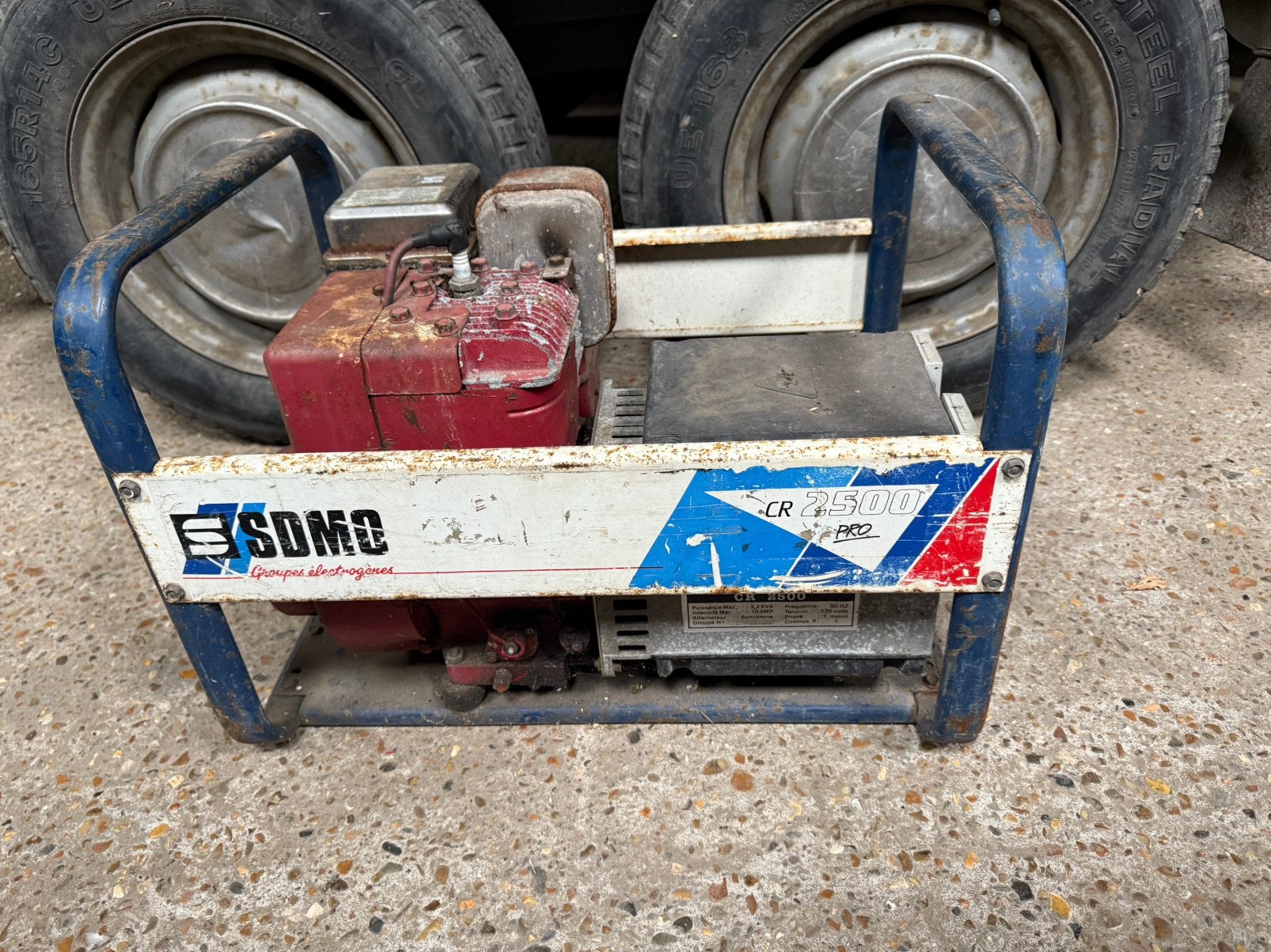 SDMO aggregaat benzine 2500 watt, Ophalen, Gebruikt