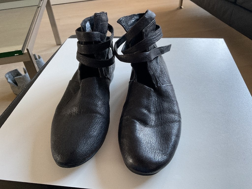 Papucei  Merkschoenen, mt. 38. Bijna vintage., Kleding | Dames, Schoenen met lage hakken, Verzenden, Zwart, Zo goed als nieuw