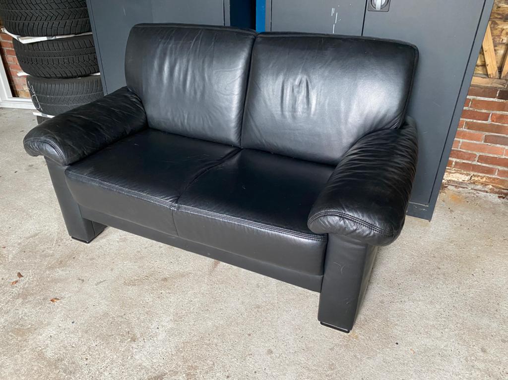 Leren bank, Ophalen, Gebruikt, 150 tot 200 cm, Tweepersoons