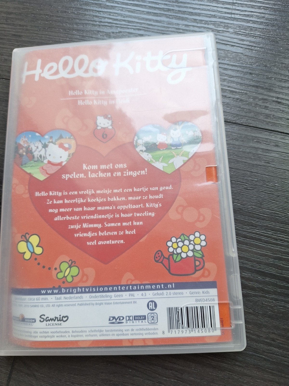 Hello Kitty DVD - Avonturen in Wonderland & Italië, Gebruikt, Alle leeftijden, Familie, Film
