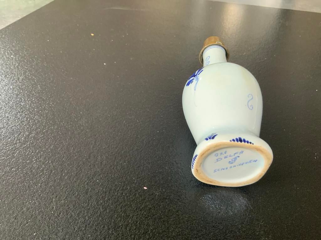 Antiek Delfts Blauw Flesje - Schoonhoven, Ophalen of Verzenden