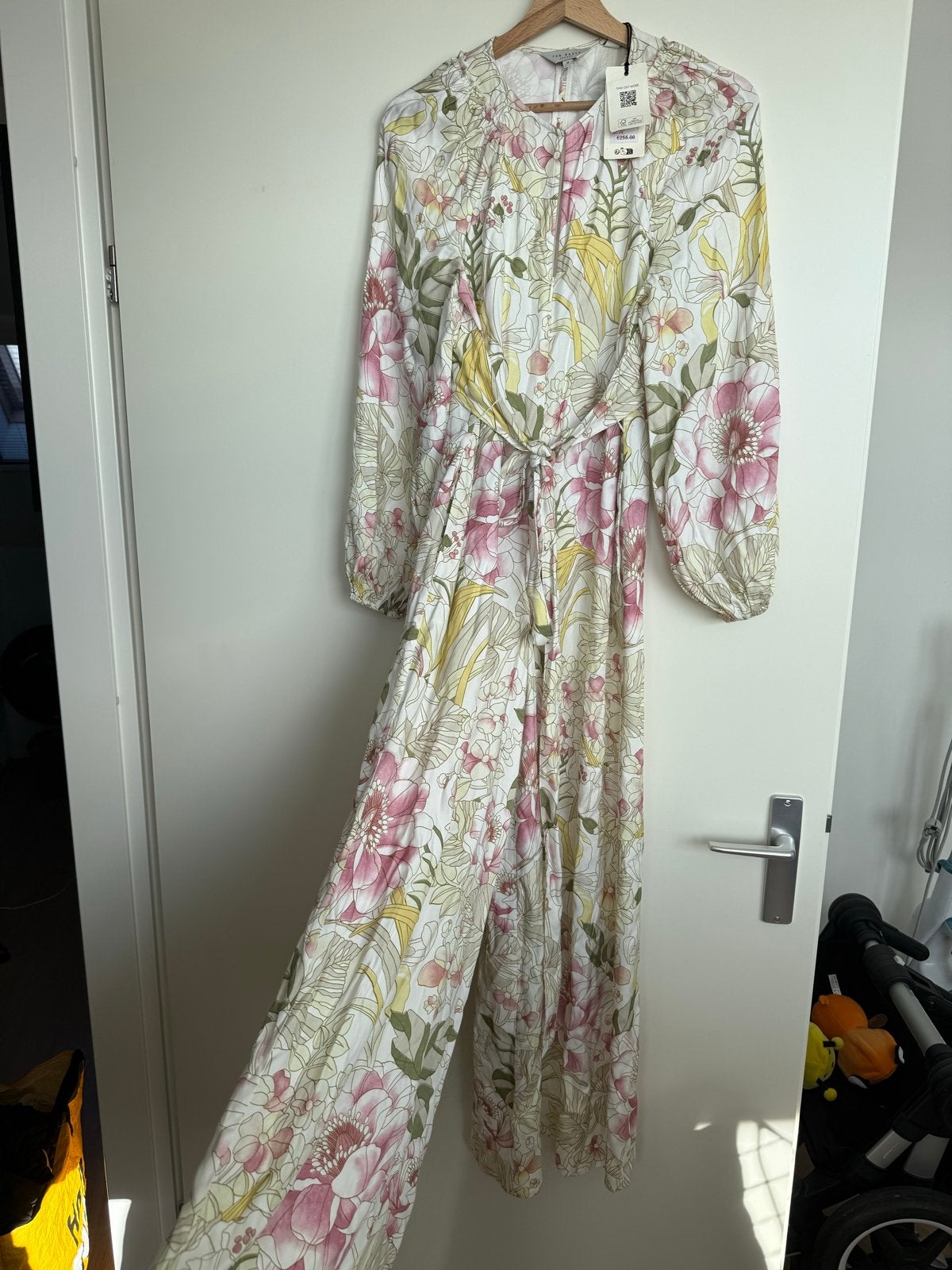 Ted Baker Jumpsuit Bloemenprint Maat xs, Ophalen of Verzenden, Nieuw, Maat 34 (XS) of kleiner, Wit