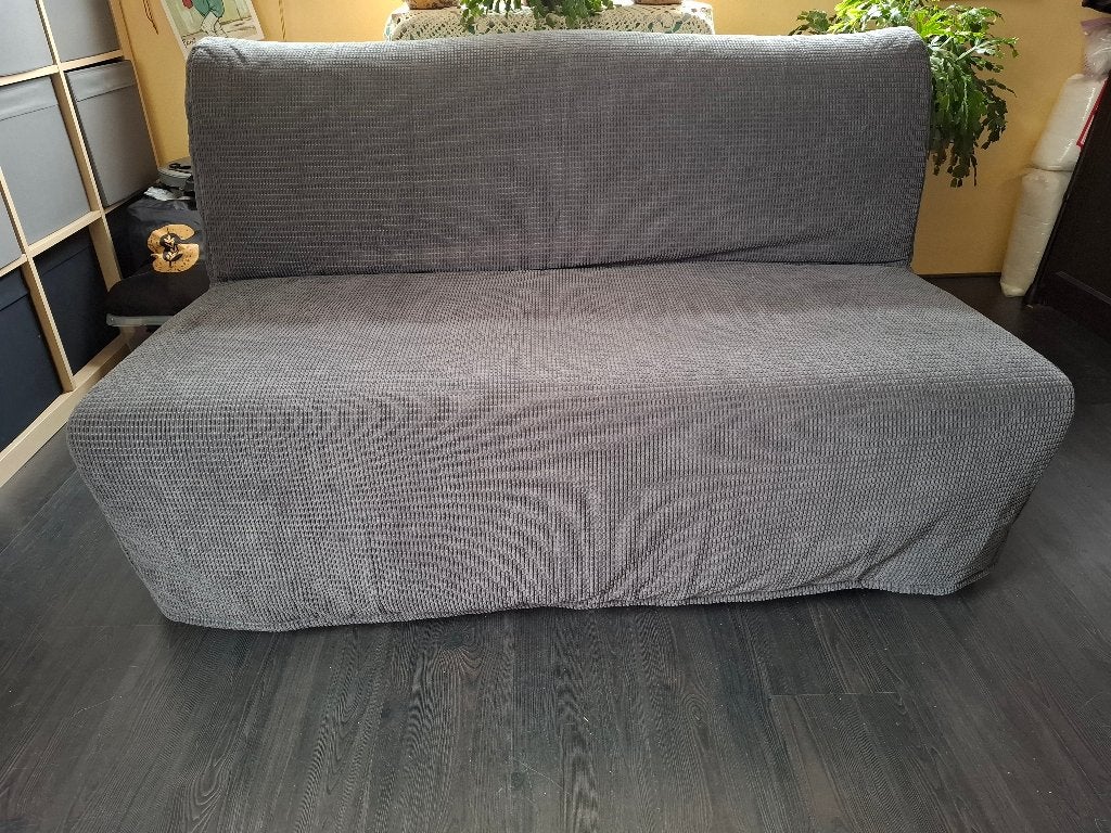 2-zits slaapbank Lyckselle Ikea, Ophalen, Tweepersoons, Zo goed als nieuw, Grijs