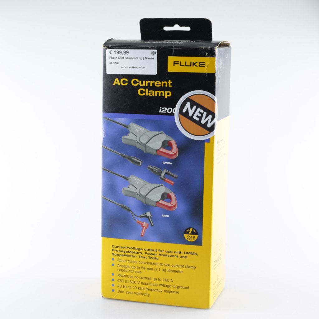 Fluke i200 Stroomtang | Nieuw in seal, Fluke, Nieuw, Support@fluke.com, 6920 Seaway Blvd
Everett, WA 98203
USA