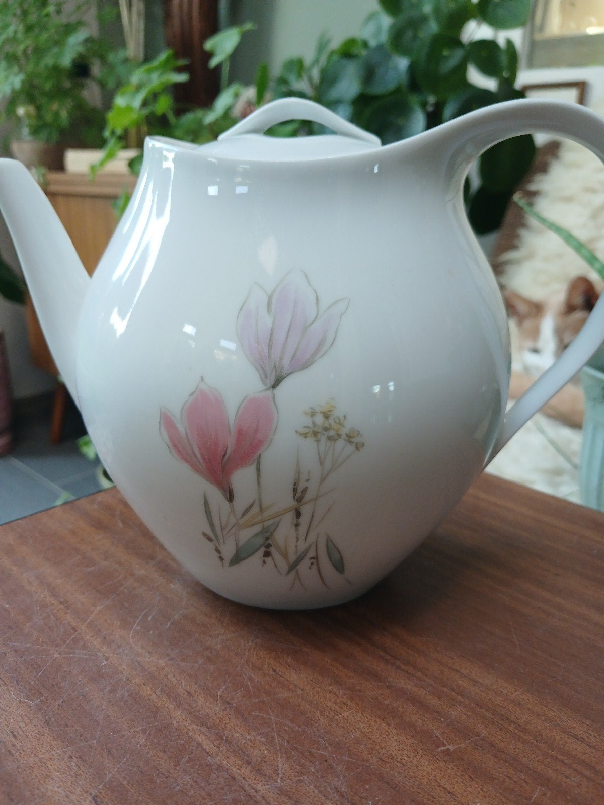 Vintage Eschenbach Bavaria theepot met bloemmotief, Antiek en Kunst, Ophalen of Verzenden