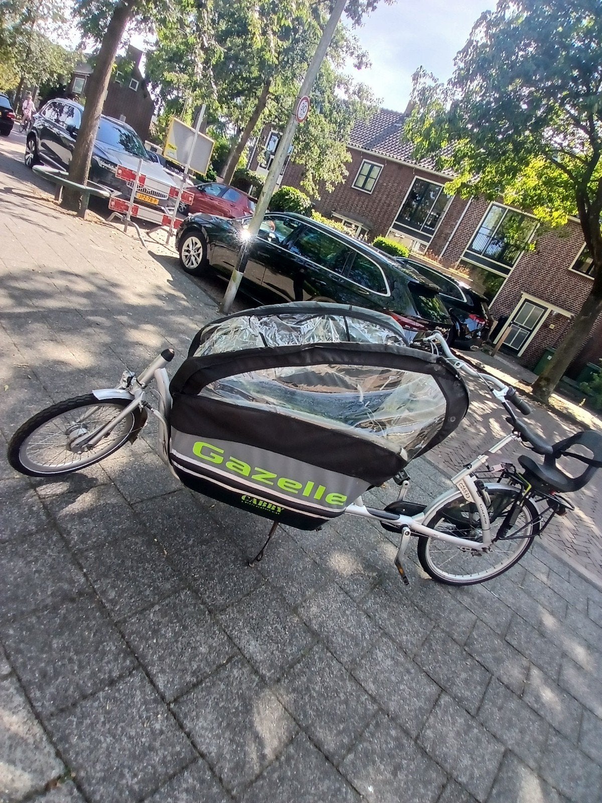 bakfiets gazelle cabby 7v, Fietsen en Brommers, Fietsen | Bakfietsen, Ophalen of Verzenden, Gebruikt, Gazelle, Huif