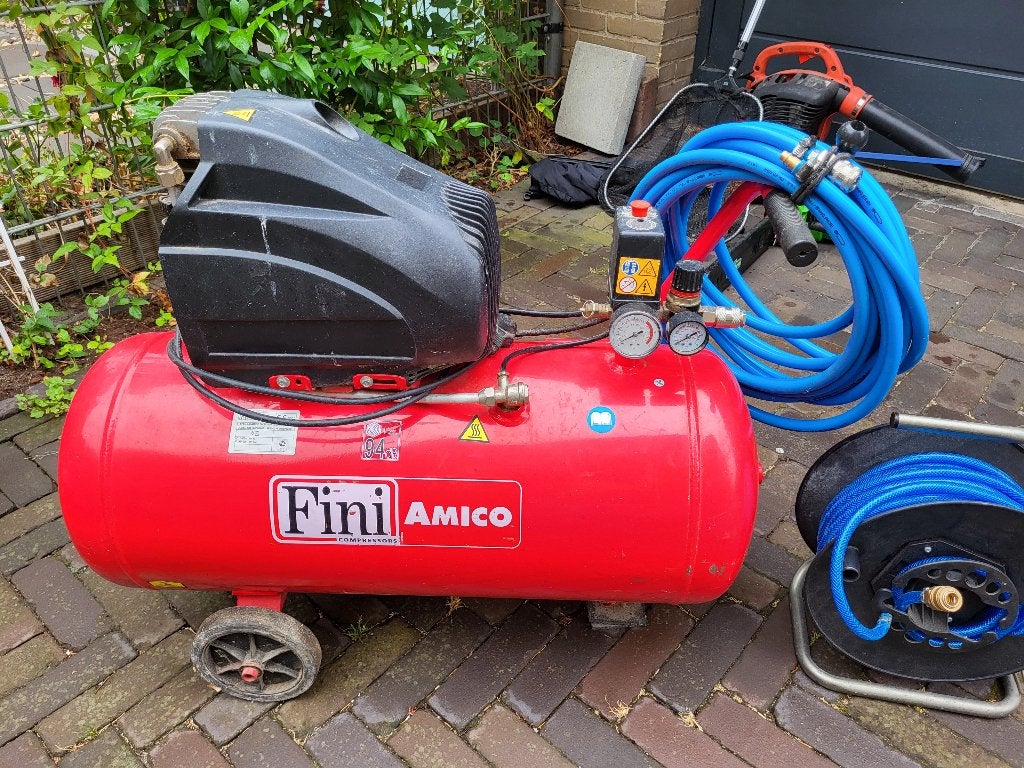 Compressor, Ophalen, Gebruikt, 6 tot 10 bar, Minder dan 200 liter/min
