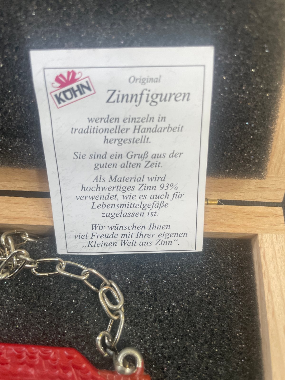 Origineel Kohn Tinnen Figuur 'Schlosser' - Handgemaakt, Ophalen of Verzenden