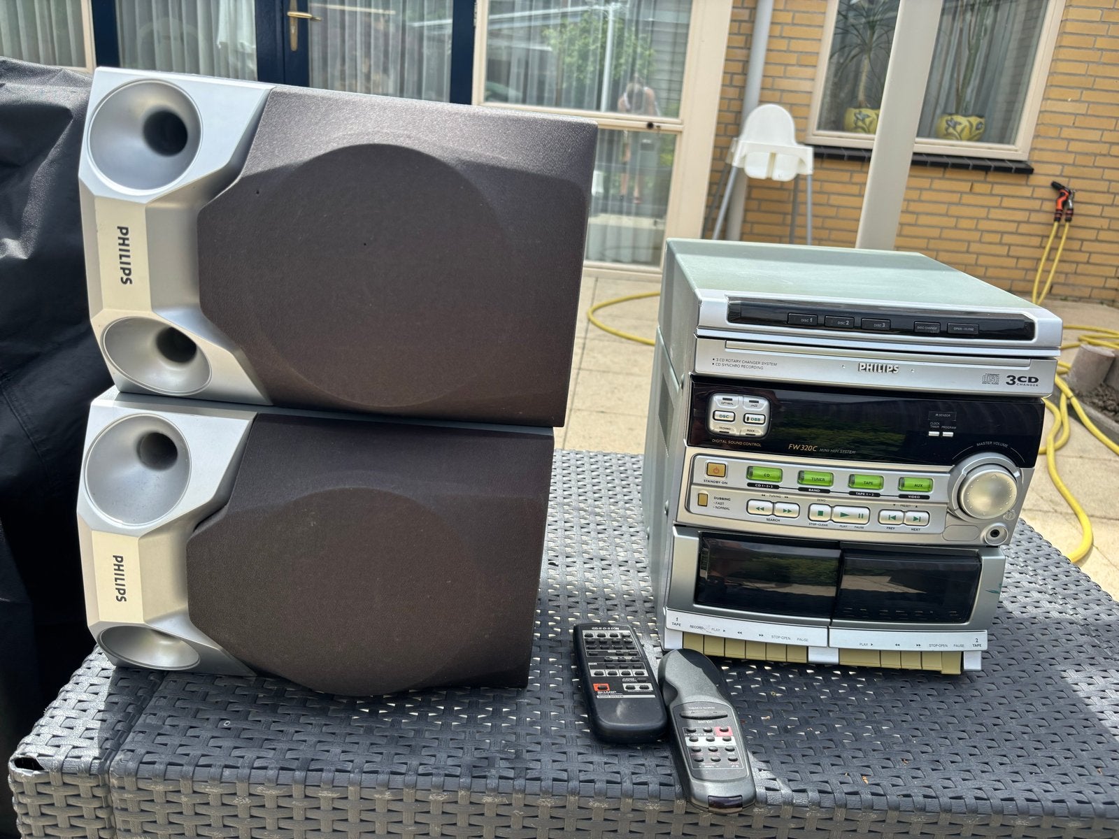 Philips FW320C Mini Hifi Systeem met CD, Cassette & Radio, Philips, Gebruikt, Cassettedeck, Ophalen of Verzenden