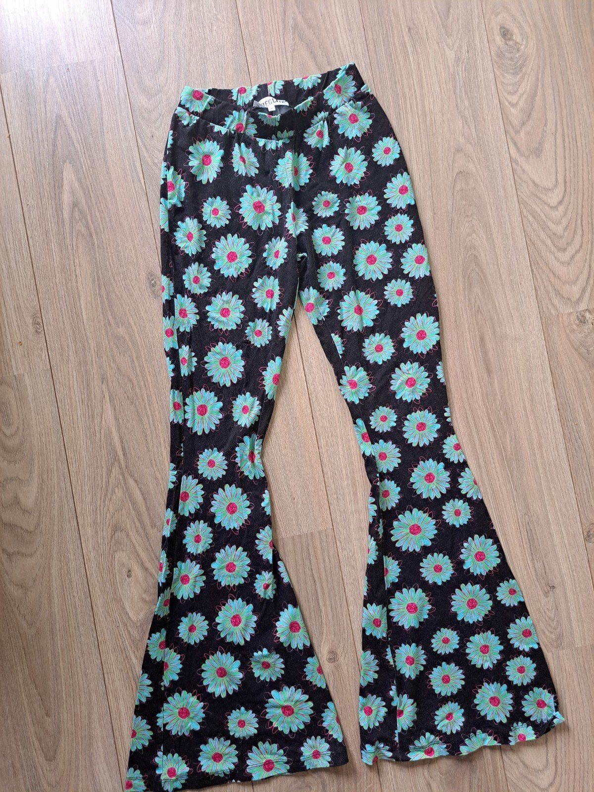 Stieglitz flared broek met bloemenprint - Nieuw, Zwart, Nieuw, Stieglitz, Ophalen of Verzenden