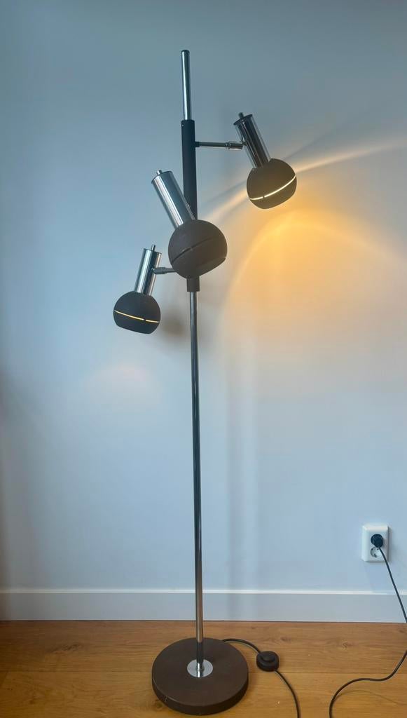 WILKO eyeball lamp, vintage Duitse staander, Gebruikt, Metaal, 150 tot 200 cm, Ophalen