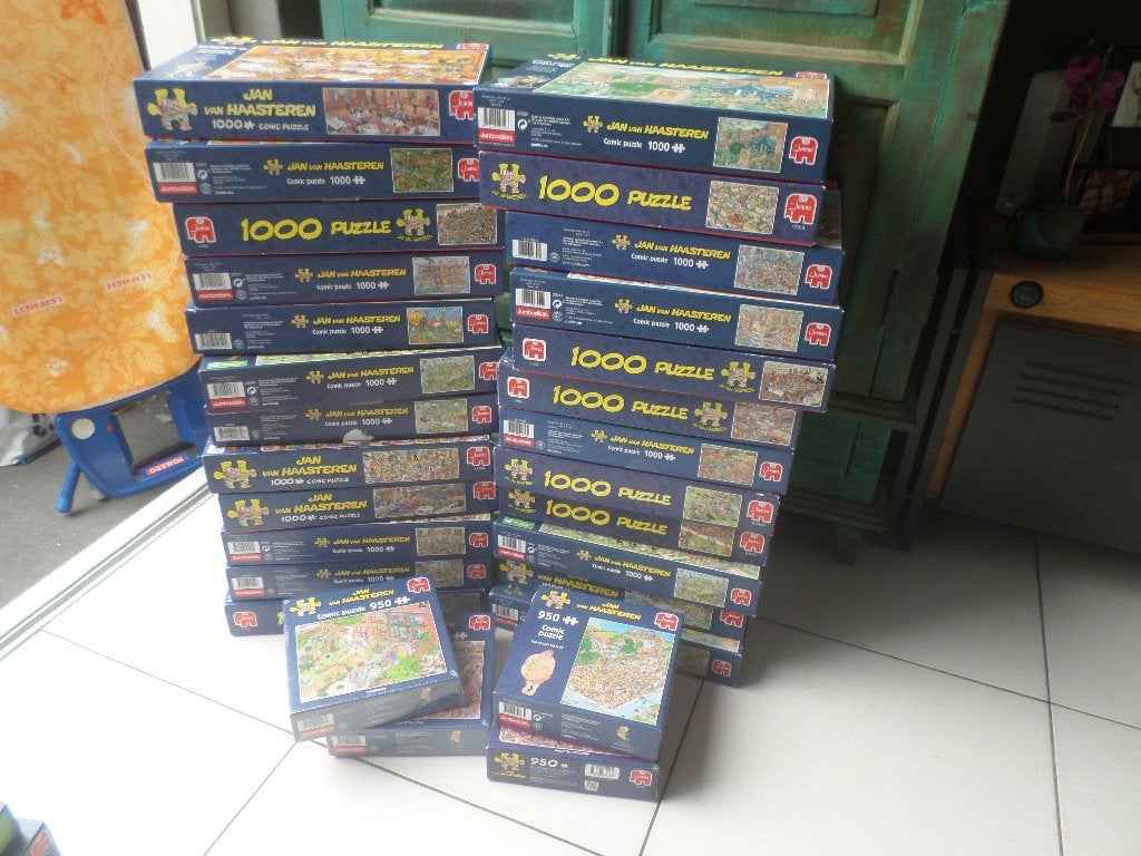 Heel veel puzzels van JAN van HAASTEREN 500/950/1000 stukjes, Hobby en Vrije tijd, Denksport en Puzzels, Ophalen of Verzenden