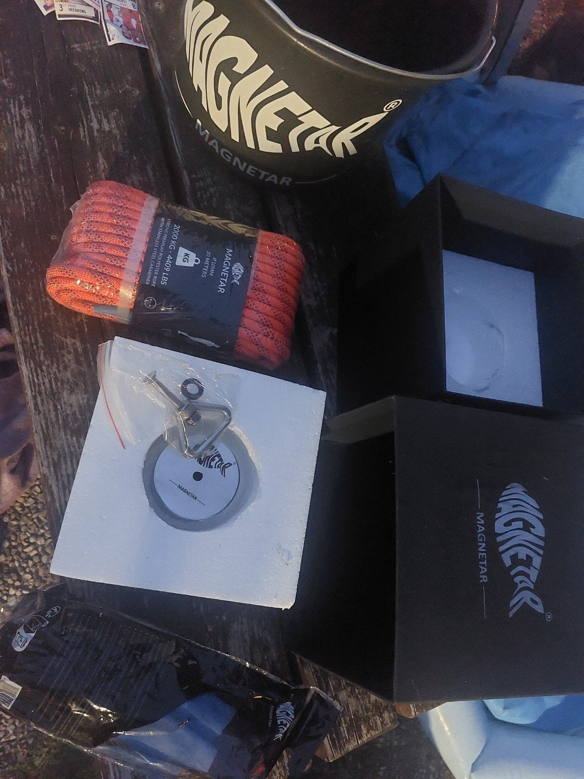 Magnetar Vis Magneet Set - 2000KG Trekkracht, 20M Touw, Verzenden, Nieuw