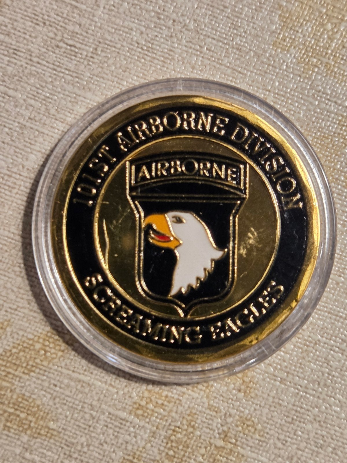101st Airborne Division Screaming Eagles Challenge Coin, Ophalen of Verzenden