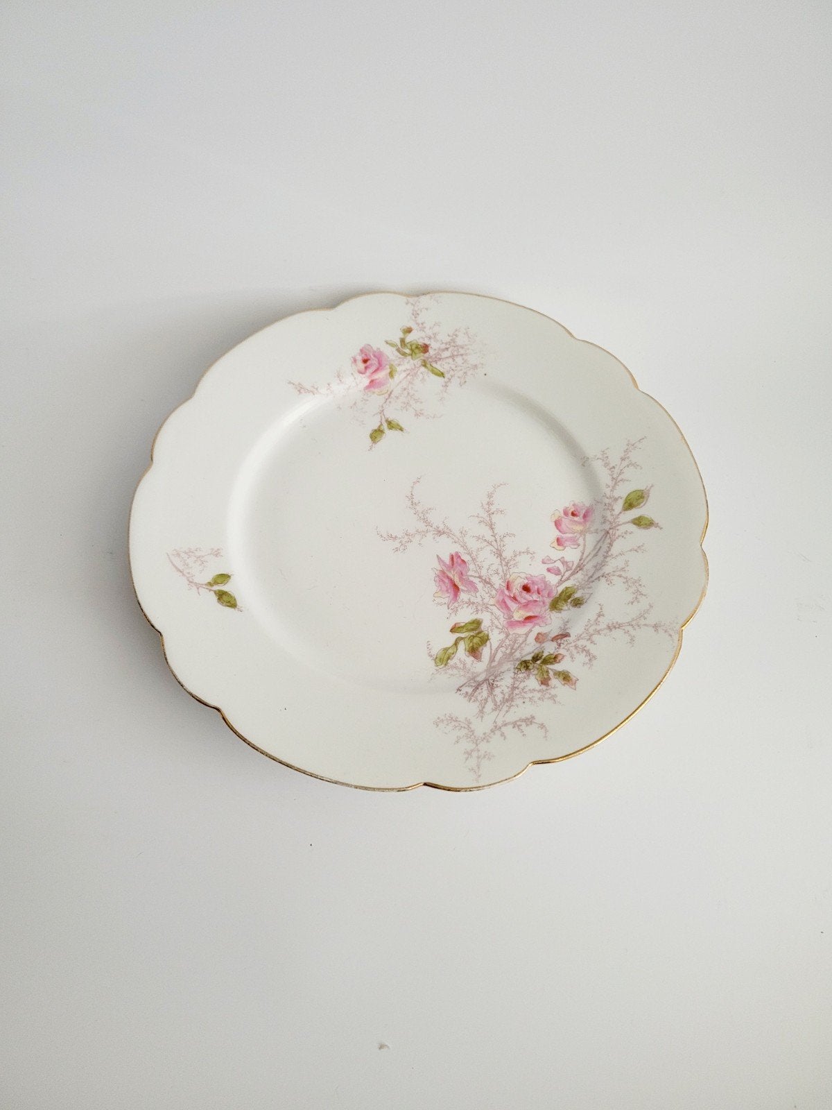 izgs limoges France prachtig brocante bord met bloemetjes, Ophalen of Verzenden