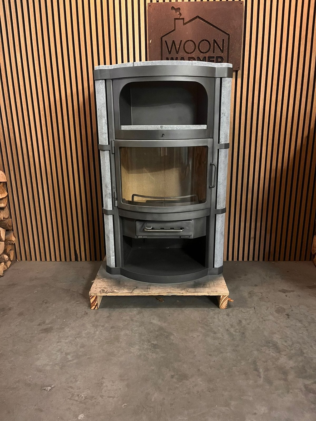 26079 Speksteenkachel Bk Luxor 8kw, Ophalen, Info@woonwarmer.nl, Gebruikt, Houtkachel