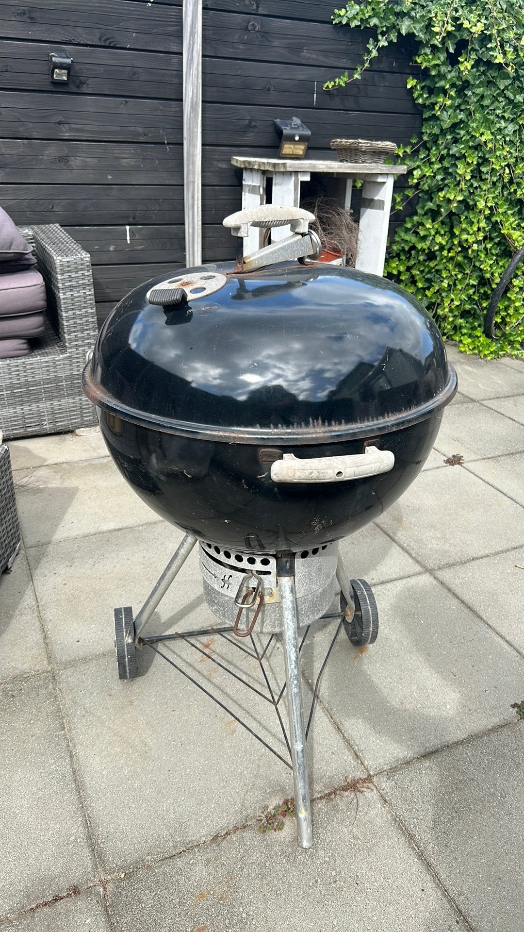 Weber kogel barbecue, Ophalen, Gebruikt