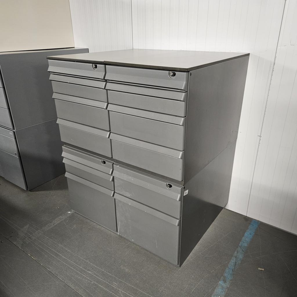 Ahrend 4-delig ladeblok met 13 lades - 104x85x77 cm, Niet ingevuld, Gebruikt, Niet ingevuld, Niet ingevuld
