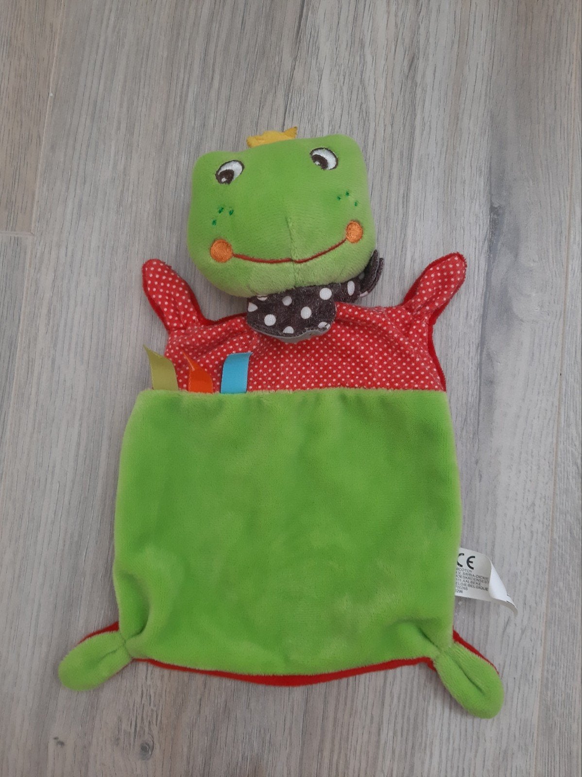 Knuffel knuffeldoekje Kikker sjaal nicotoy K5017, Ophalen of Verzenden, Zo goed als nieuw