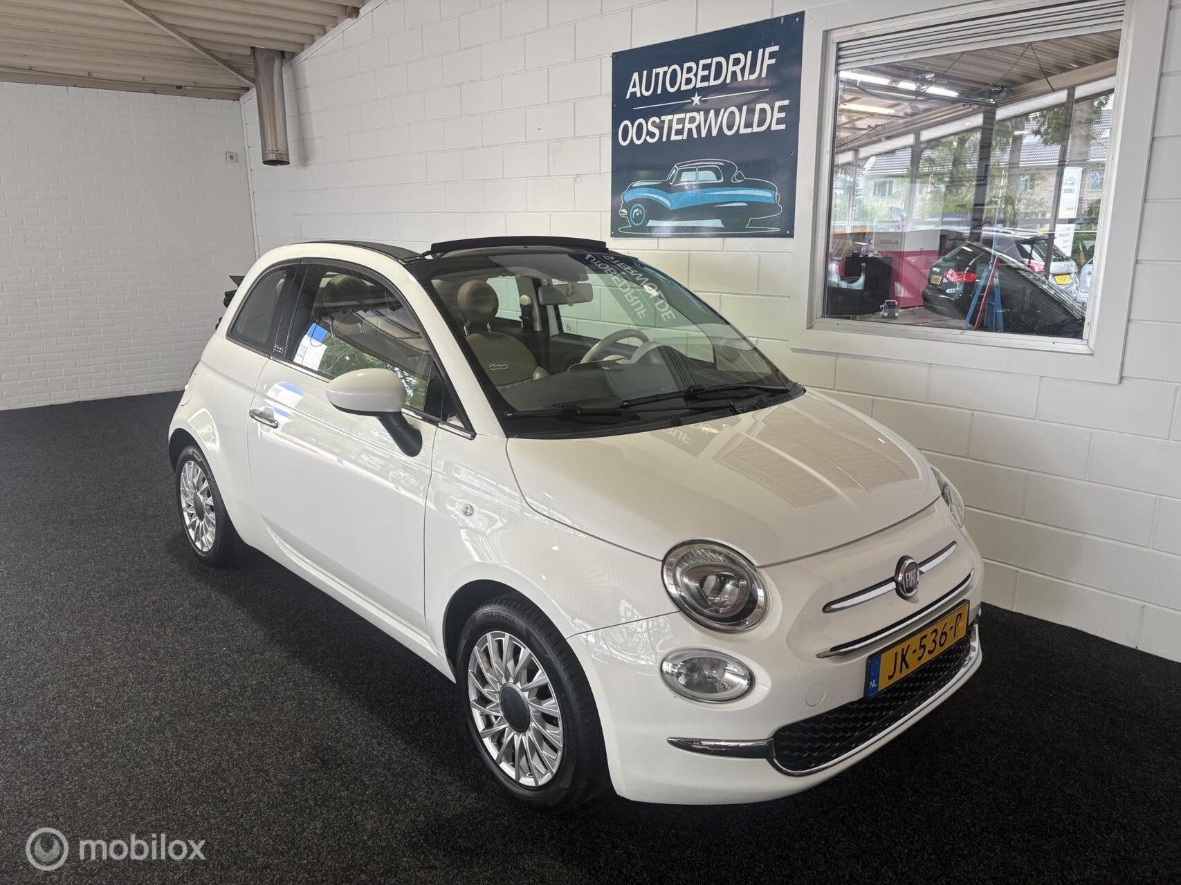 Fiat 500C 0.9 TwinAir Turbo Lounge APK - NAP - Airco, Gebruikt, Euro 6, Start-stop-systeem, Cabriolet