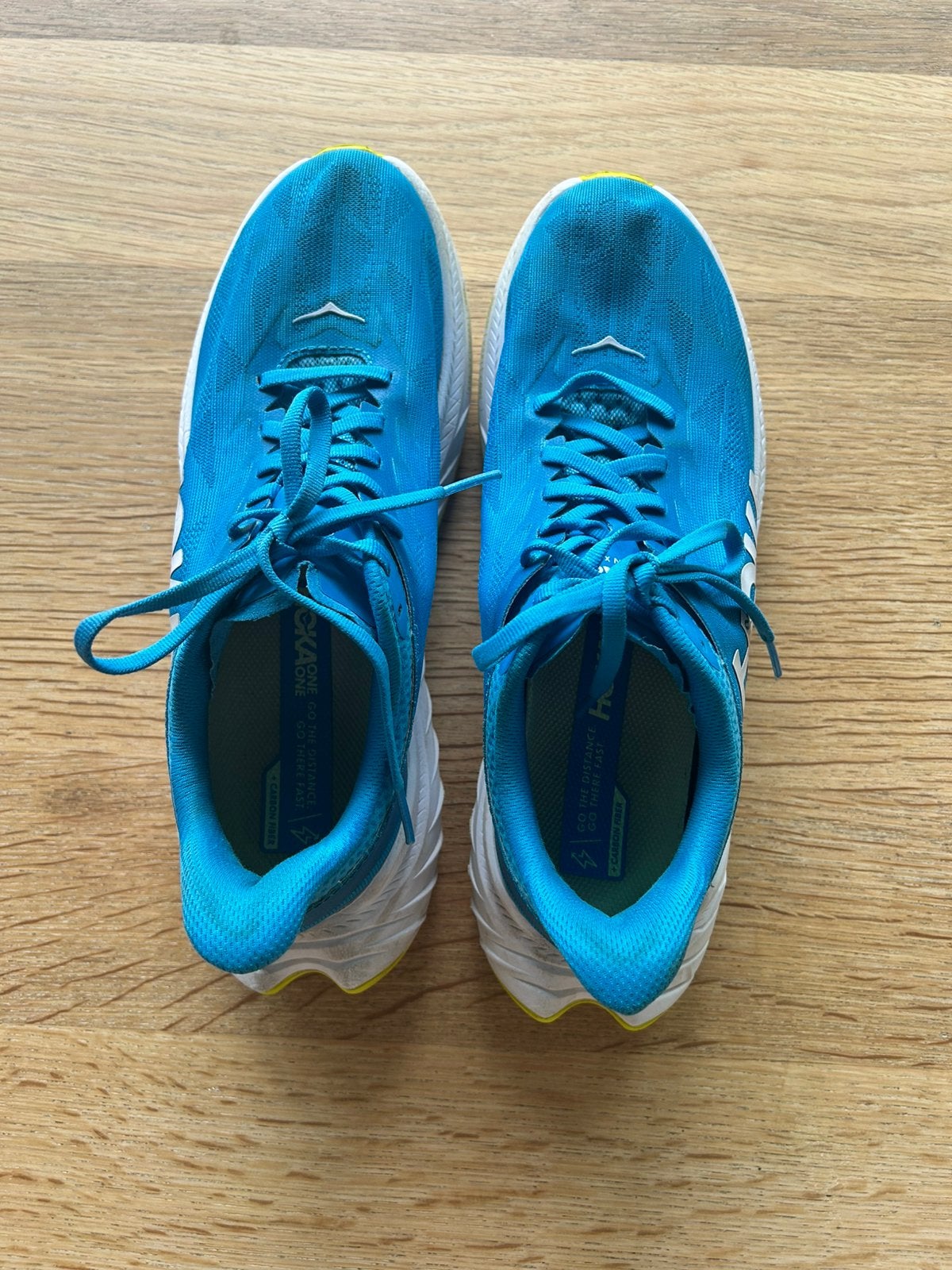 HOKA Carbon X3 – maat 41⅓ – met carbonplaat, Blauw, Sportschoenen, Ophalen of Verzenden, Zo goed als nieuw