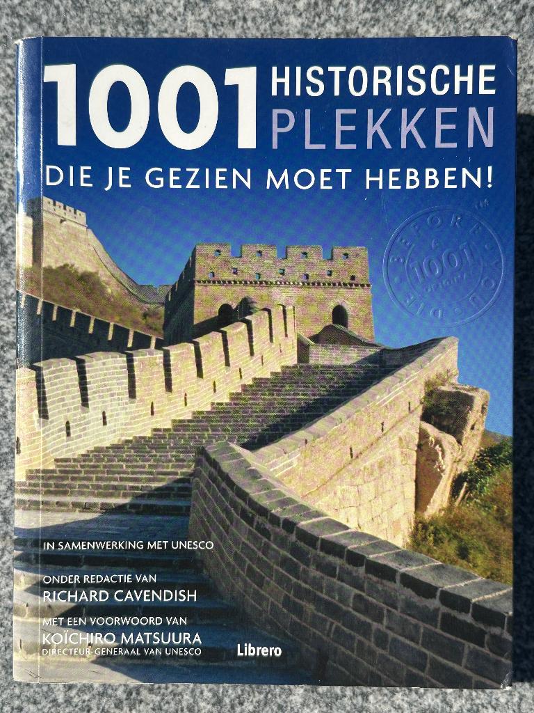 1001 historische plekken, Librero, Overige merken, Europa, Ophalen of Verzenden, Zo goed als nieuw