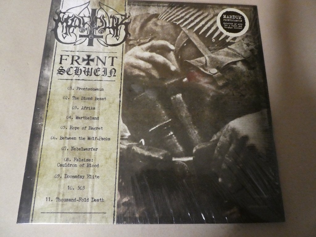 Marduk – Frontschwein (2015), Beschermende buitenhoes, LP, Ophalen of Verzenden, 12 inch