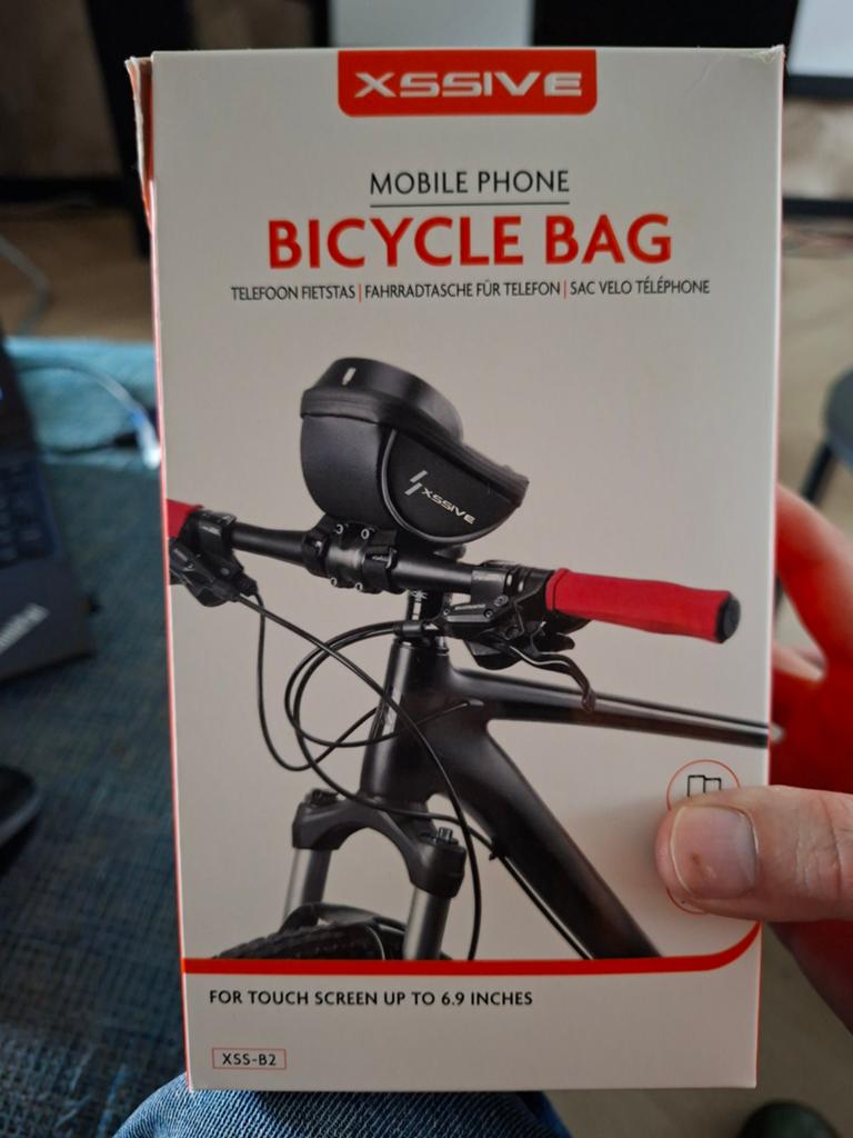 Houder met hoesje voor fiets of scooter, Ophalen of Verzenden, Nieuw