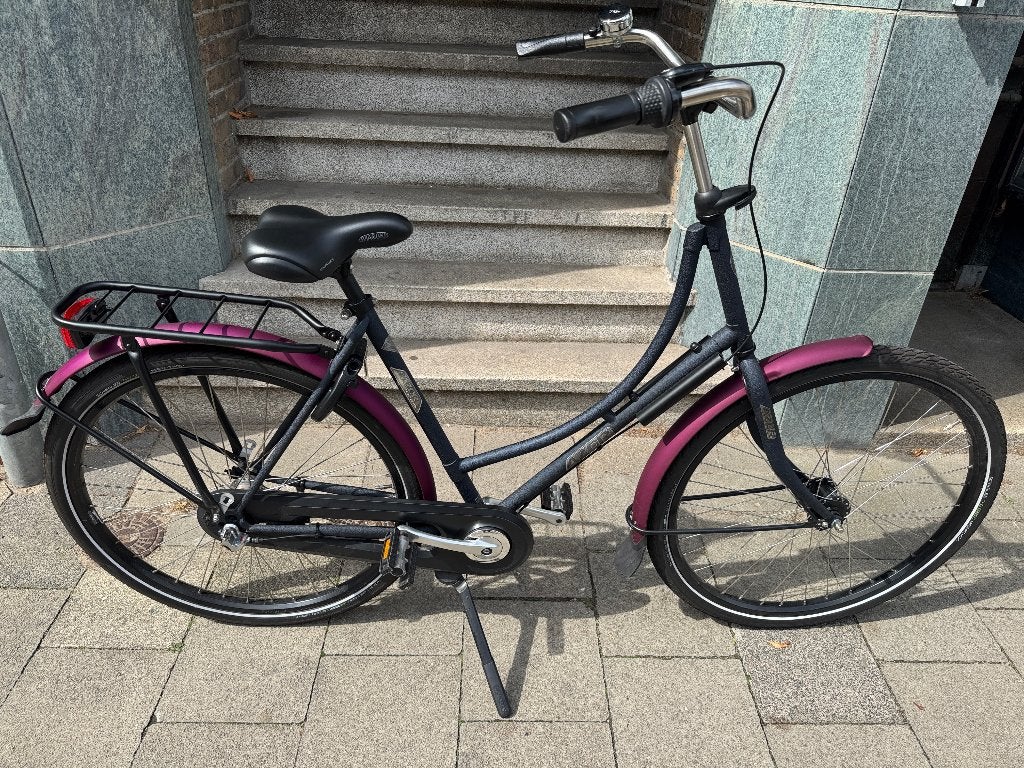 AZOR Ameland C3 D55 Stadsfiets Zwart antraciet Nieuwstaat, Overige merken, Terugtraprem, Verzenden, Versnellingen