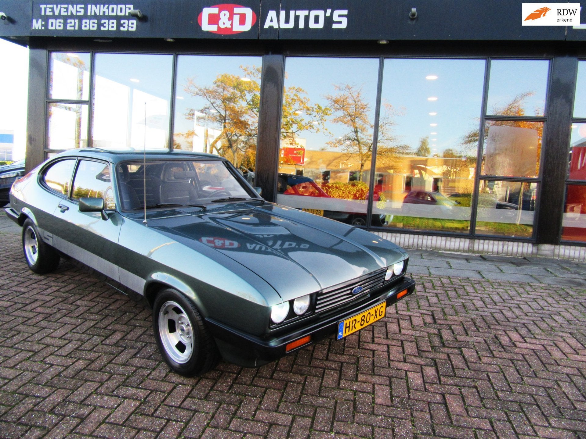 Ford Capri 2.0 5 VERSN ORIG NL ZEER NETTE RETRO SPORTSCAR, Zwart, 4 stoelen, Origineel Nederlands, Handgeschakeld